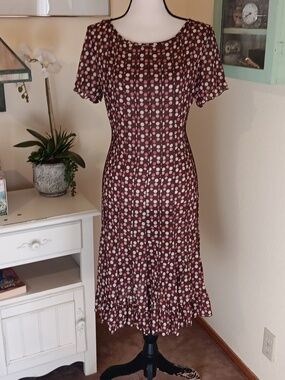 Unbranded Semi-Sheer Dotted Dress